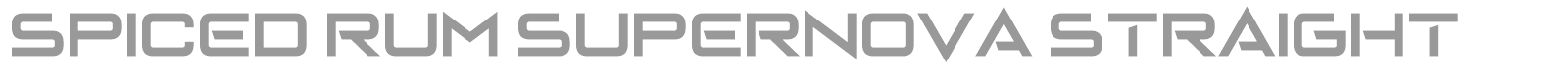 Spiced Rum Supernova font preview